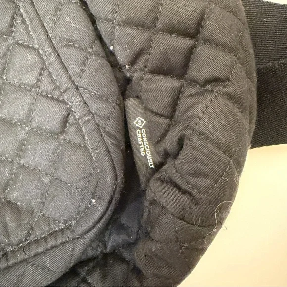 Vera Bradley Black Quilted Sling - Picture 3 of 4